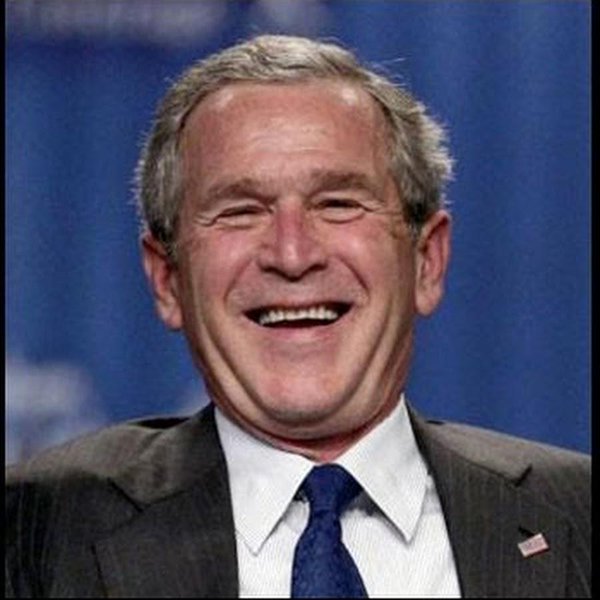 Funny George Bush Laughing Image