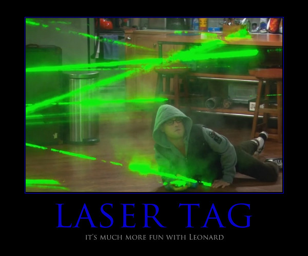 Funny Laser Tag Poster