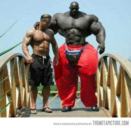 Funny Muscle Black Man Picture