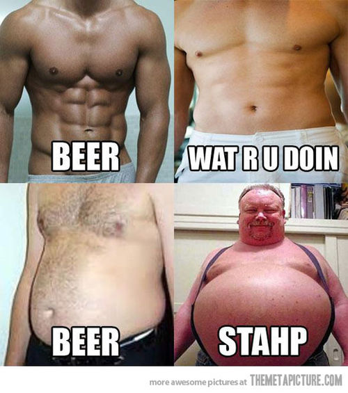 Funny Muscle Fat Man Picture