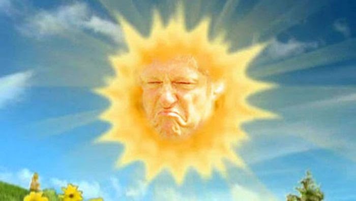 Funny Photoshopped Bill Clinton Sun Picture