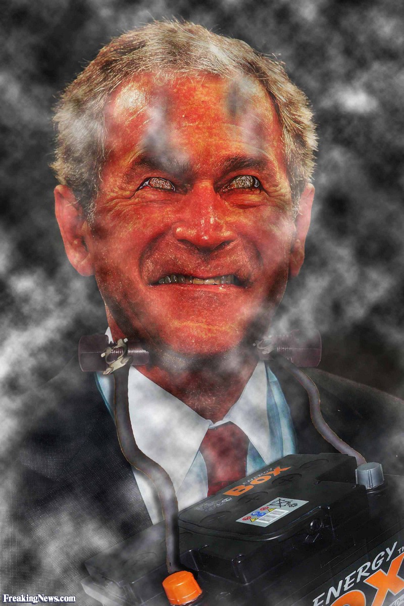George Bush Funny Battery Charger Picture