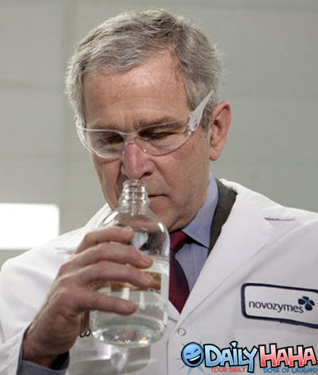George Bush Funny Scientist Picture