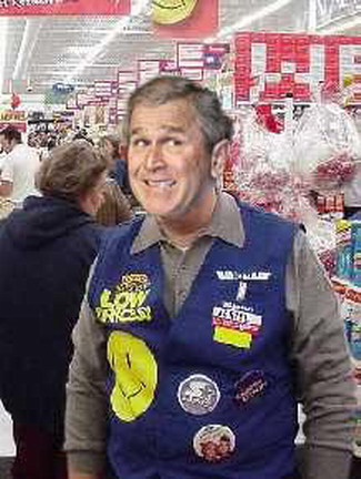 George Bush Funny Smiley Face Picture