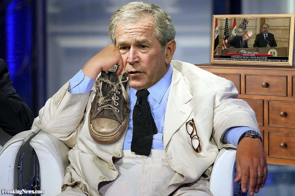 George Bush Funny Thinking Face Image