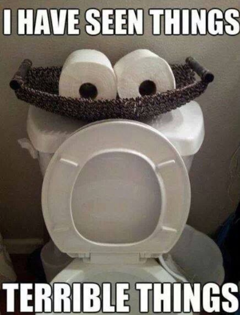 I Have Seen Things Funny Toilet Bathroom Humor Picture