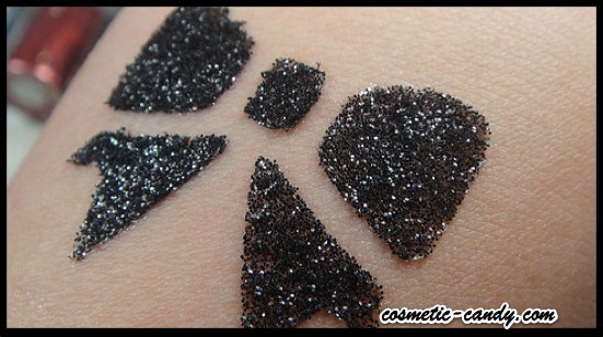 Latest Black Glitter Bow Tattoo Design