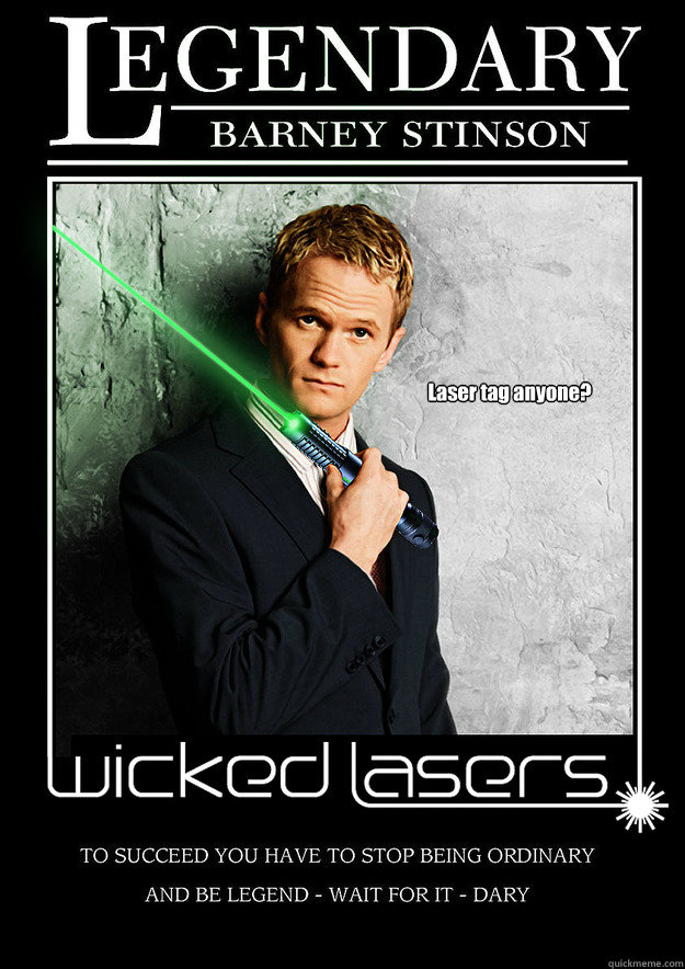 Legendary Barney Stinson Funny Laser Poster