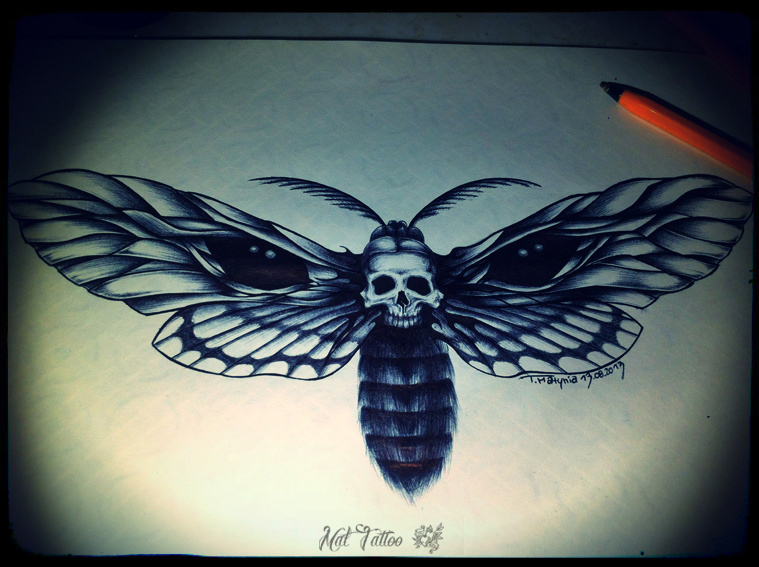 Moth Tattoos Design Ideas