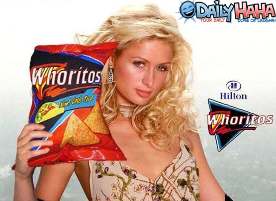 Paris Hilton Whoritos Advertisement Funny Image
