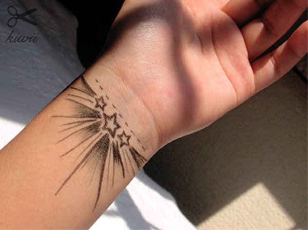 Stars Wrist Tattoo For Women