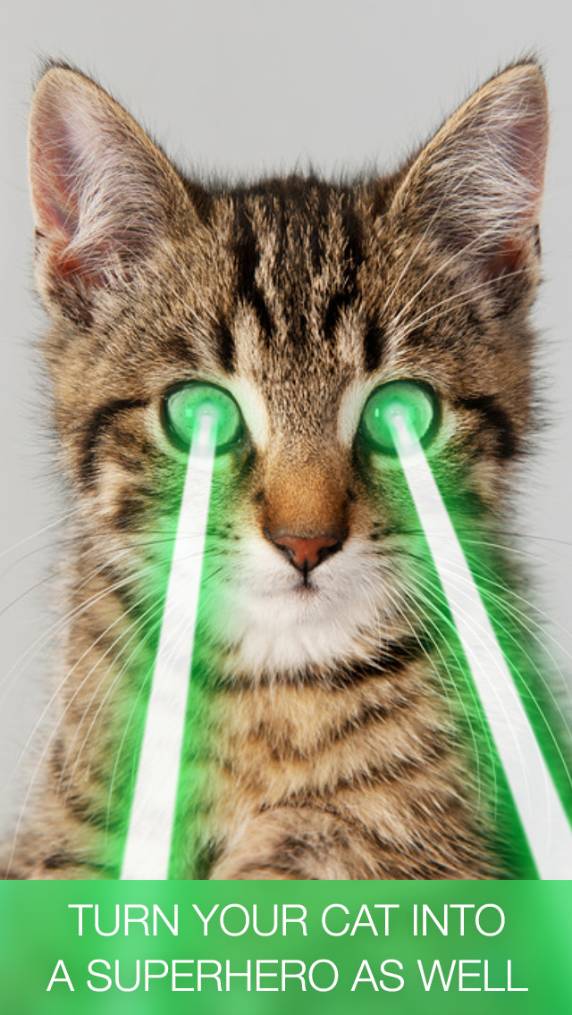 Turn Your Cat Into A Superhero As Well Funny Laser