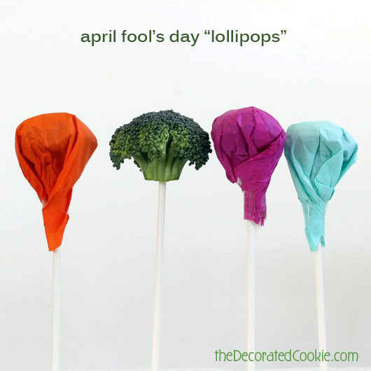 April Fool's Day Lollipops