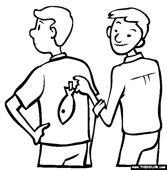 April Fools Day Prank Coloring Page