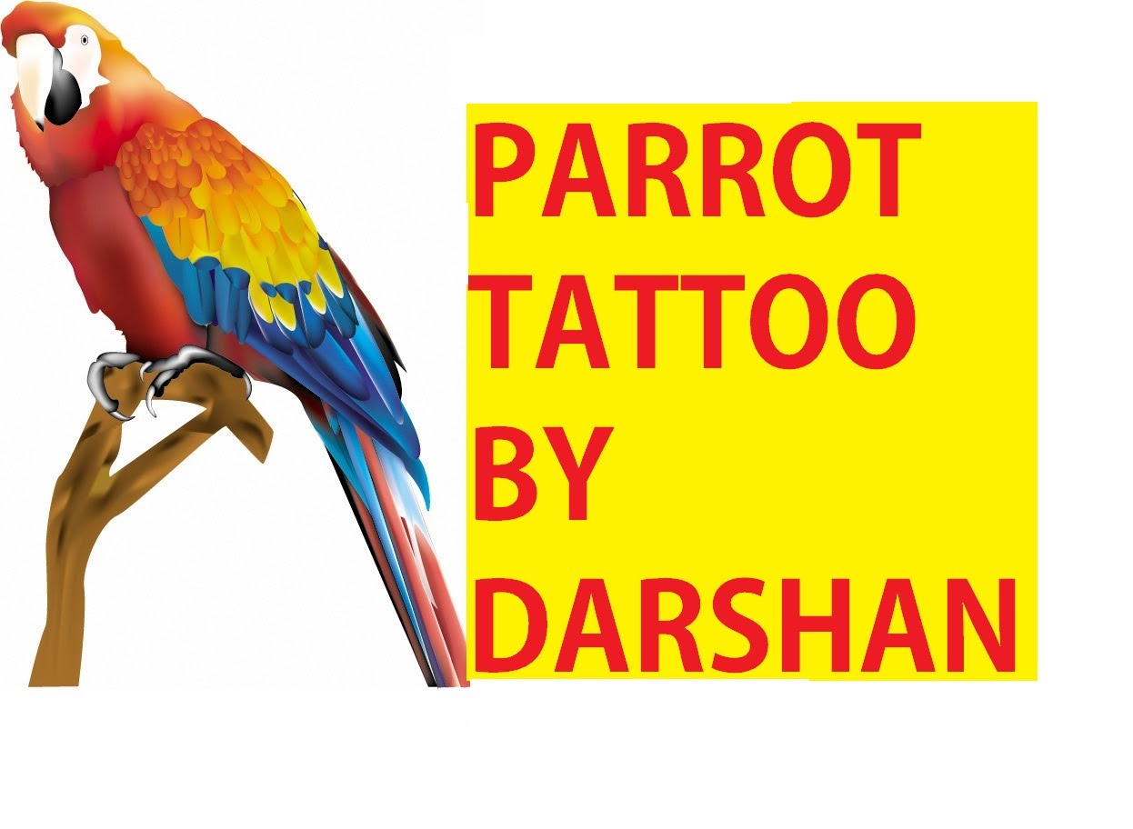 Awesome Parrot Tattoo Design by Darshan