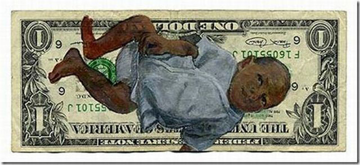 Baby Lay Down On Money Funny Image