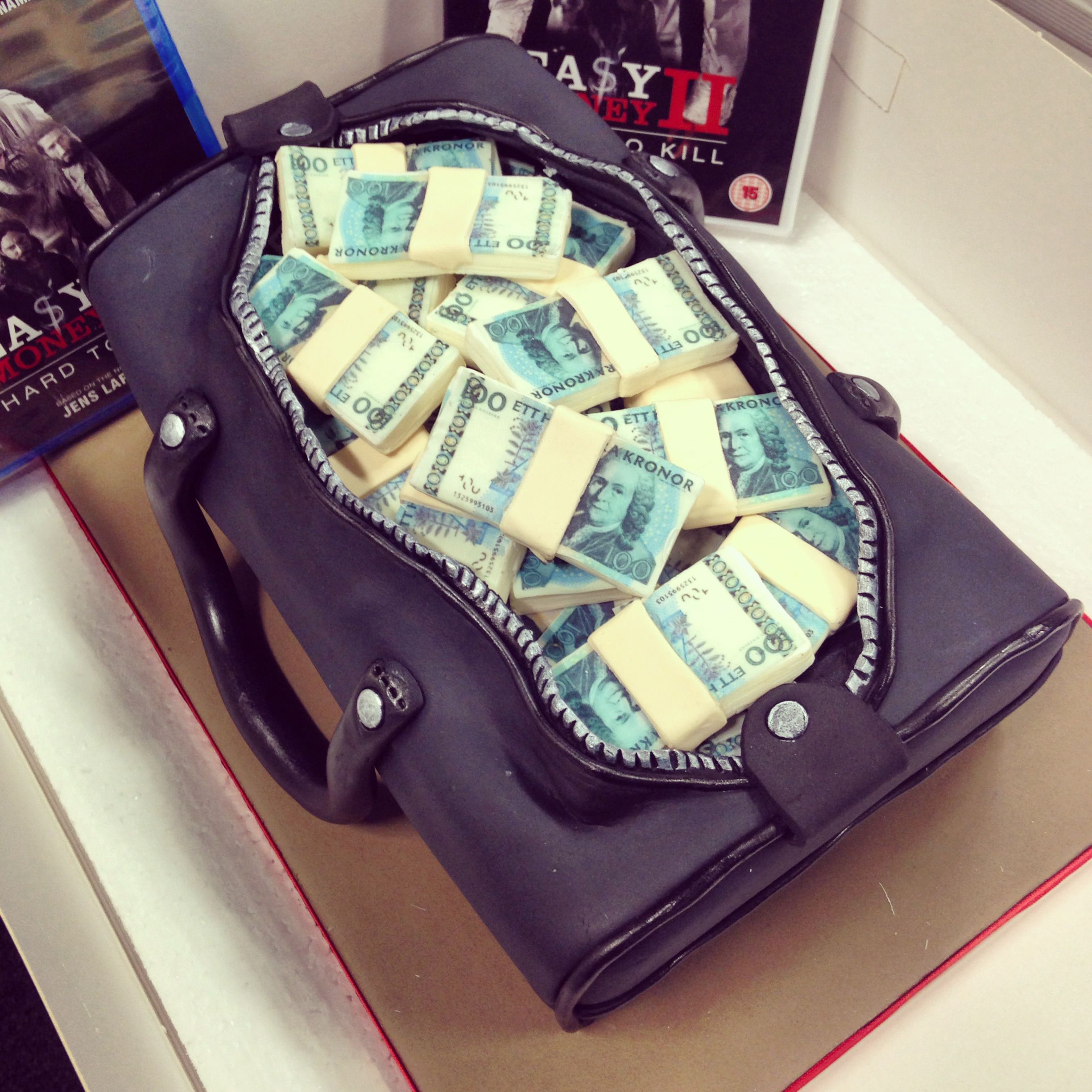 Bag Is Full Of Money Funny Cake Image
