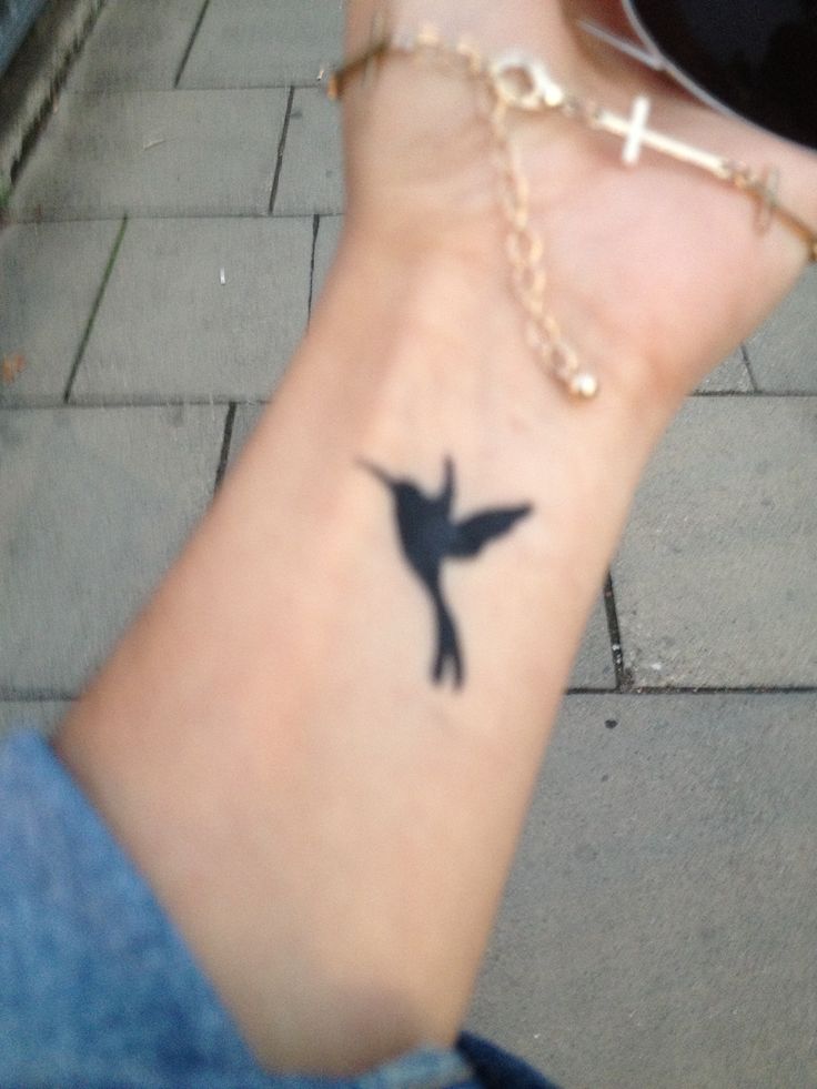 Black Flying Birds Wrist Tattoo Ideas