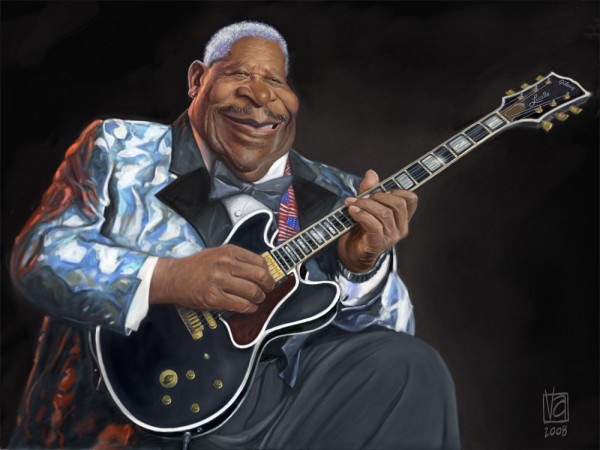 Caricatures B.B. King Funny Musicians Picture