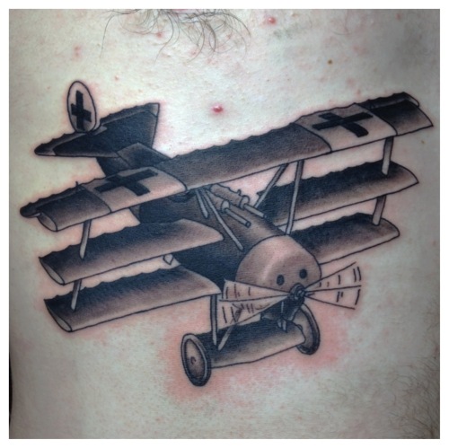 Classic Airplane Tattoo Design
