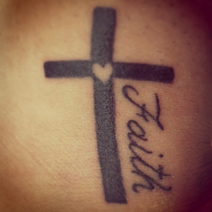 Faith Cross Wrist Tattoo Design