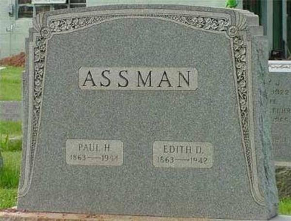 Funny Ass Man Tombstone Image