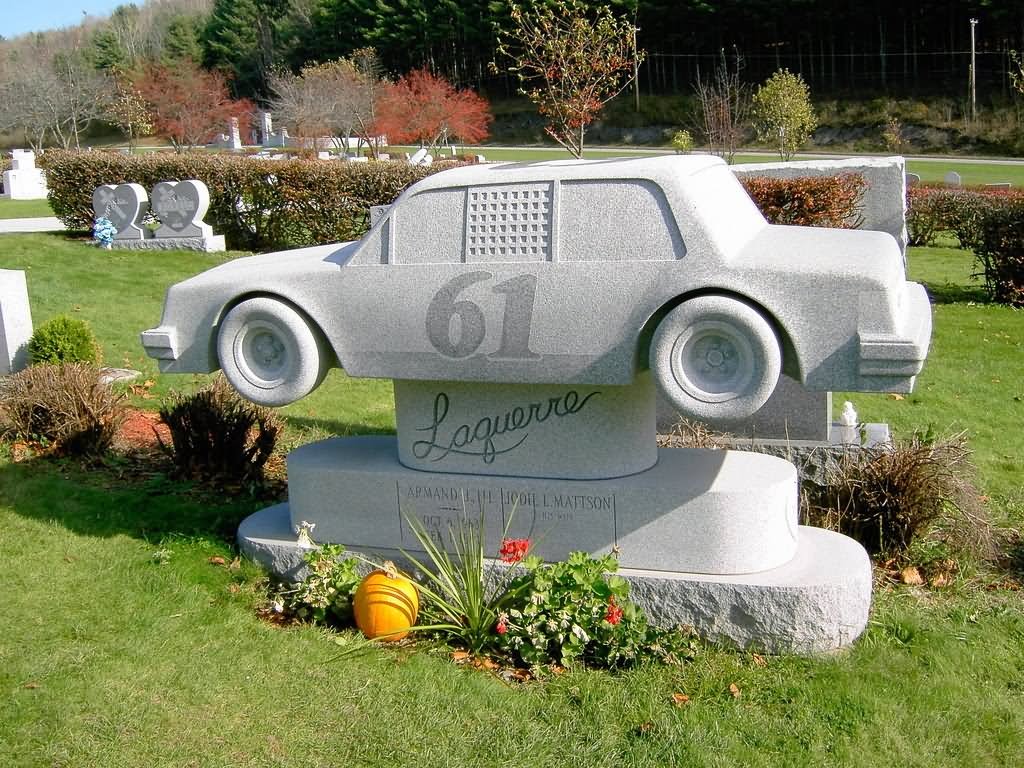 Funny Car Shape Tombstone Picture