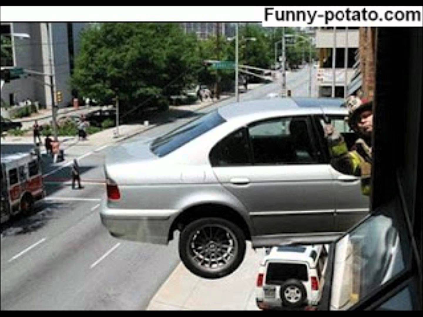 Funny Dangerous Car Accident Picture