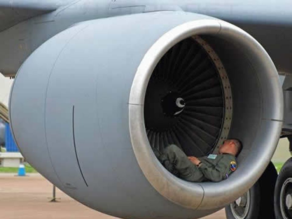 Funny Dangerous Sleeping In Plane Turbine
