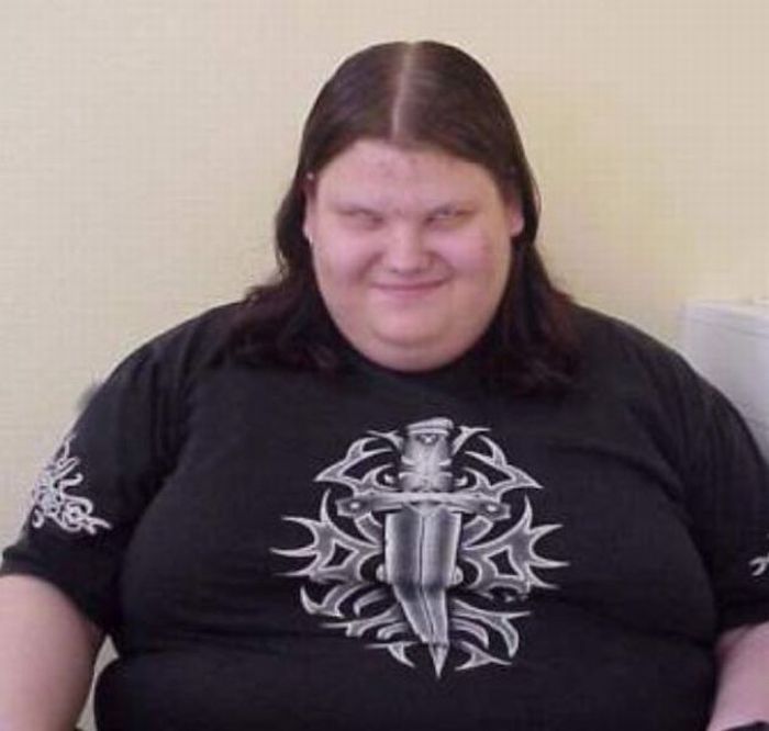Funny Fat Gothic Guy Image