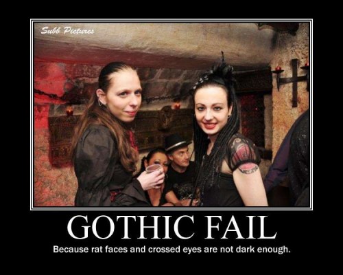 Funny Gothic Fail Girls Makeup
