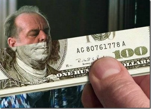 Funny Illusion Face Money Picture