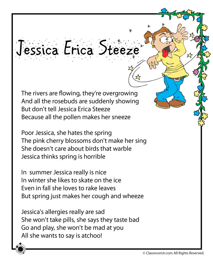 Funny Jessica Erica Steeze Poem Picture