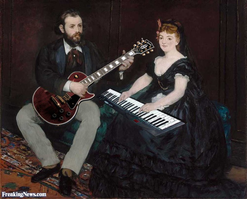 Funny Manet Modern Musicians Picture