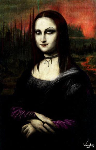 Funny Mona Lisa Gothic Image