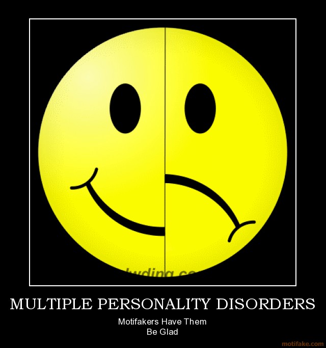 Funny Multiple Personality Disorders Emoticon Image