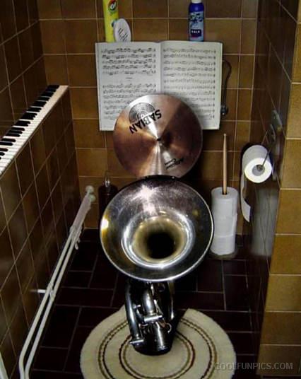 Funny Musician Washroom Picture