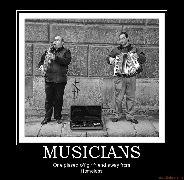 Funny Musicians Poster