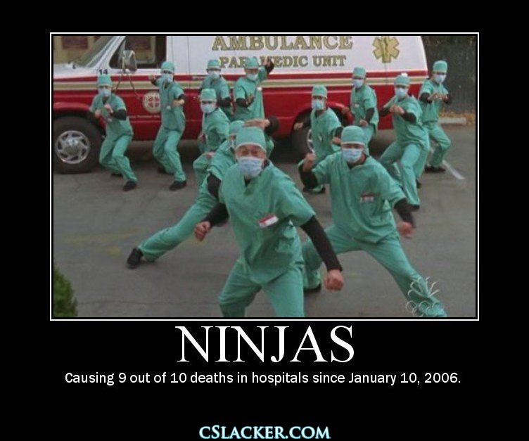 Funny Ninja Ambulance Paramedic Unit Image