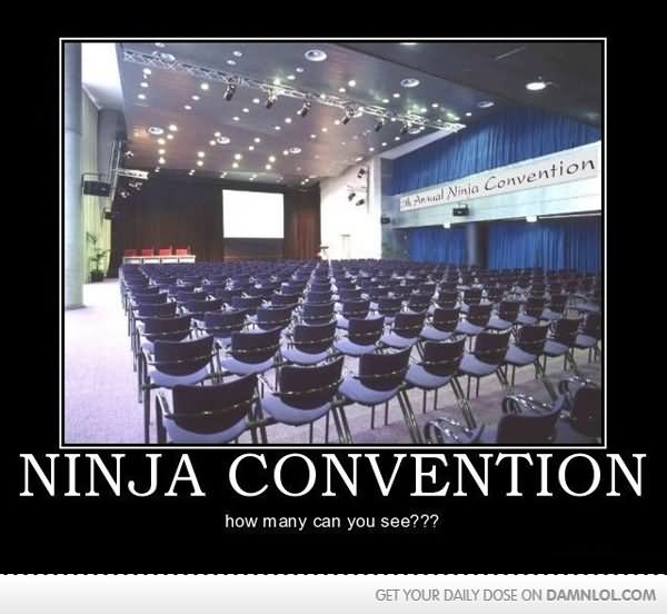 Funny Ninja Convention Picture