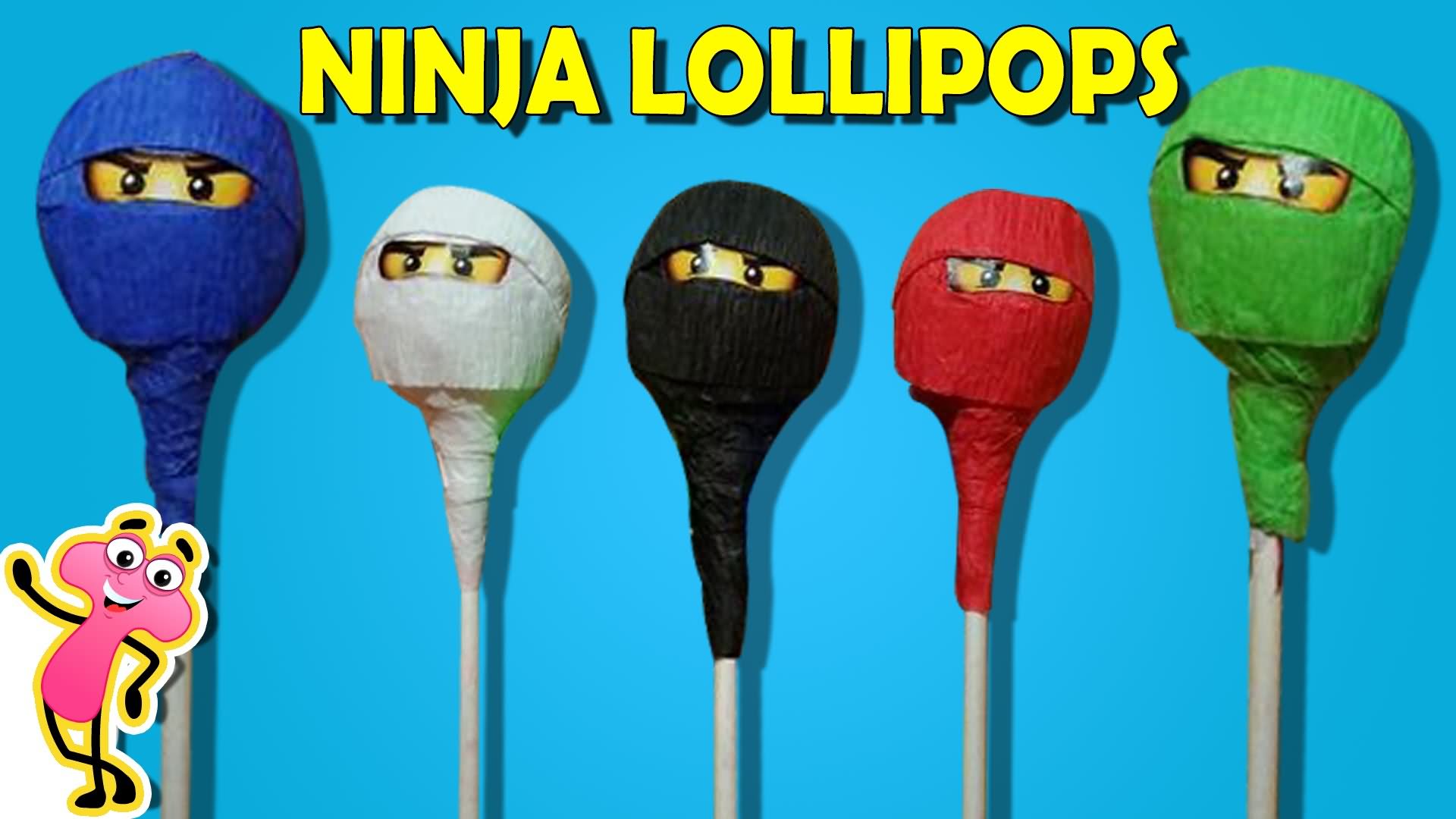 Funny Ninja Lollipops Image
