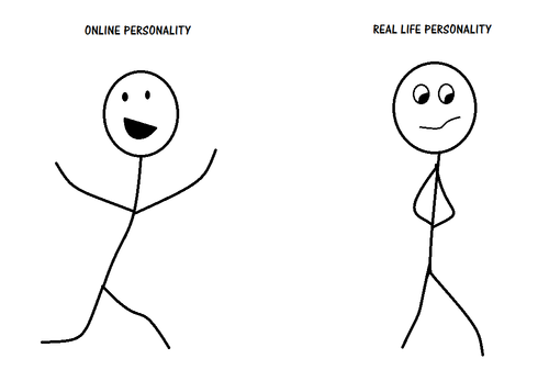 Funny Online And Real Life Stick Man Personality Picture