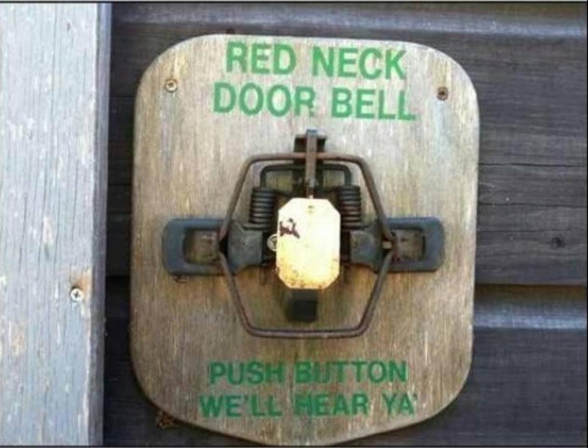 Funny Redneck Door Ball Picture
