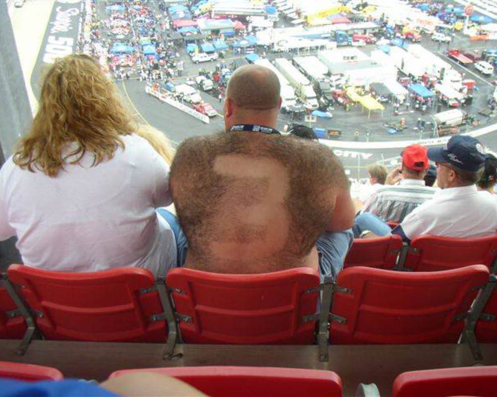 Funny Redneck Hairy Back Man Image