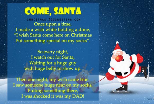 Funny Santa Poem Picture