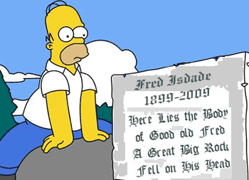 Funny Simpson Looking Tombstone