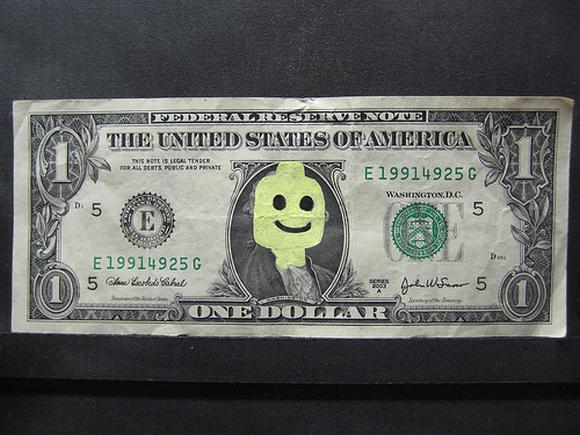 Funny Smiley Face Dollars Money Image