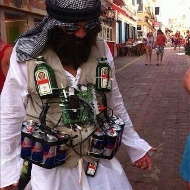 Funny Terrorist Jager And Red Bull Bomb Jacket