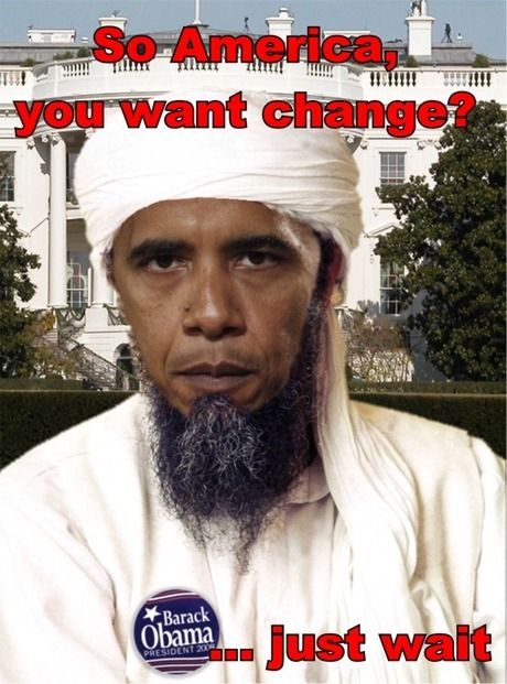Funny Terrorist Obama Photoshop Picture