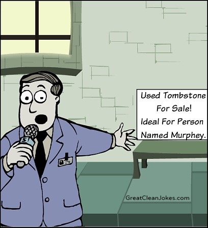 Funny Tombstone Slave Cartoon Image